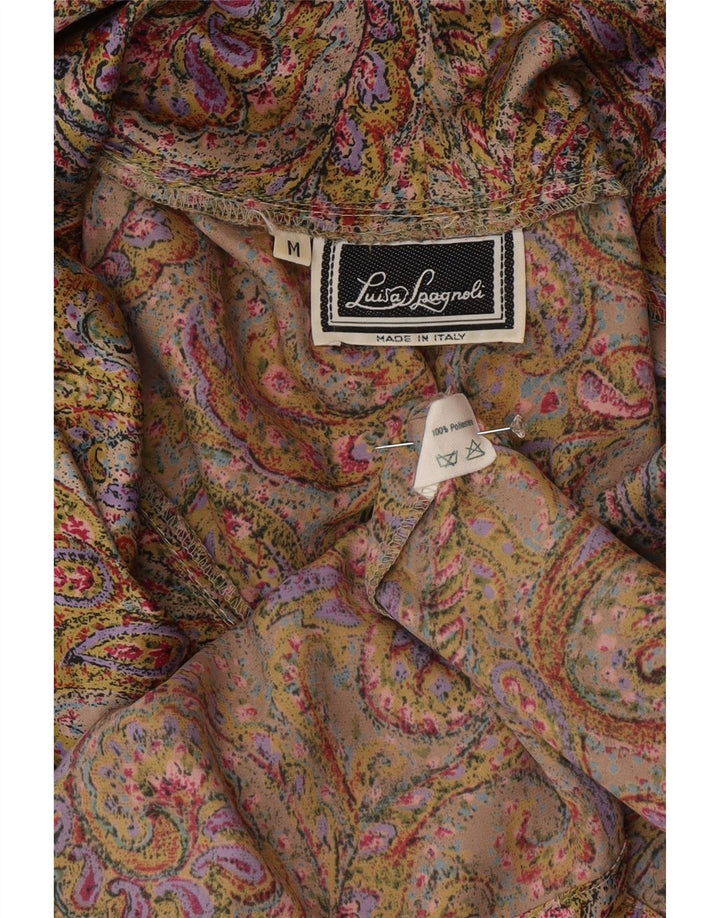 Camicetta da donna Luisa Spagnoli UK 14 Paisley medio multicolore