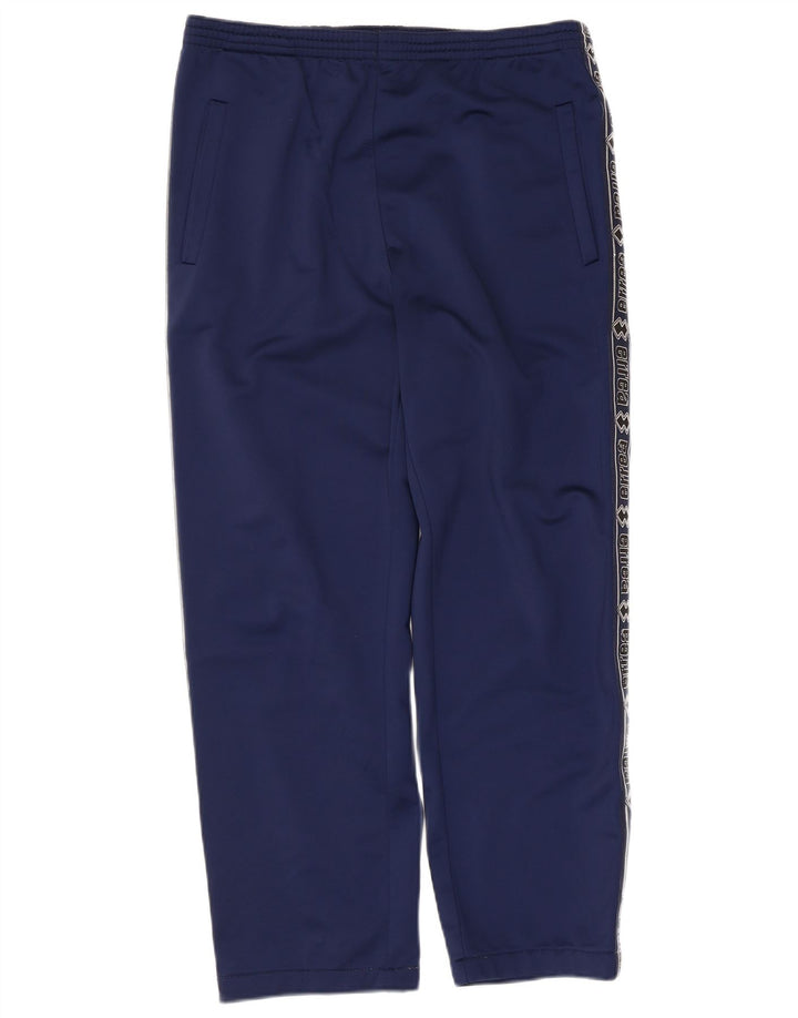 Pantaloni da tuta grafica da uomo Errea medio poliestere blu navy