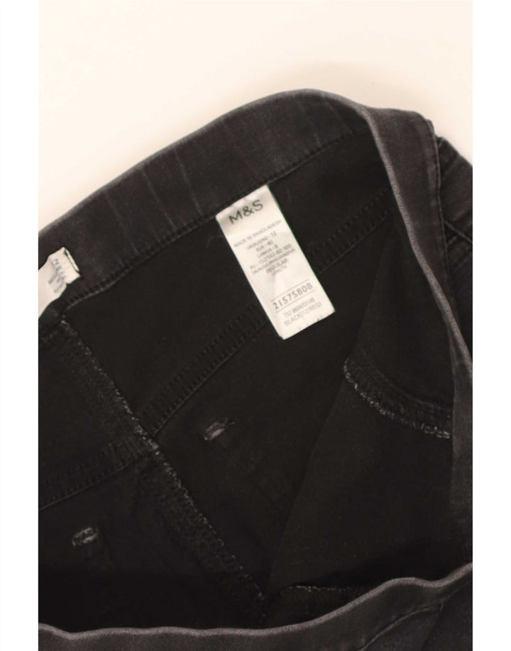 Jeans Jeggings da donna Marks & Spencer UK 12 medio W30 L27 cotone nero