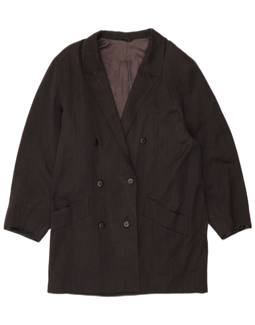 Cappotto doppiopetto da donna Sportmax UK 14 Grigio medio