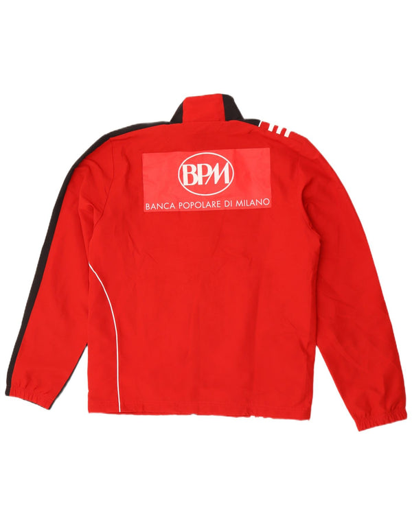 Giacca da tuta da uomo Adidas AC Milan UK 38/40 Medium Red Colourblock