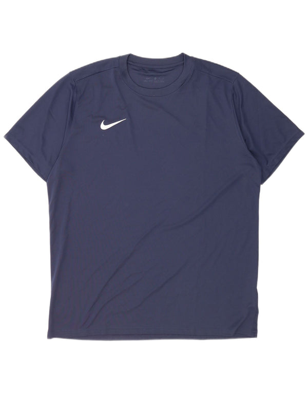 T-shirt da uomo Nike Dri Fit Top 2XL poliestere blu navy