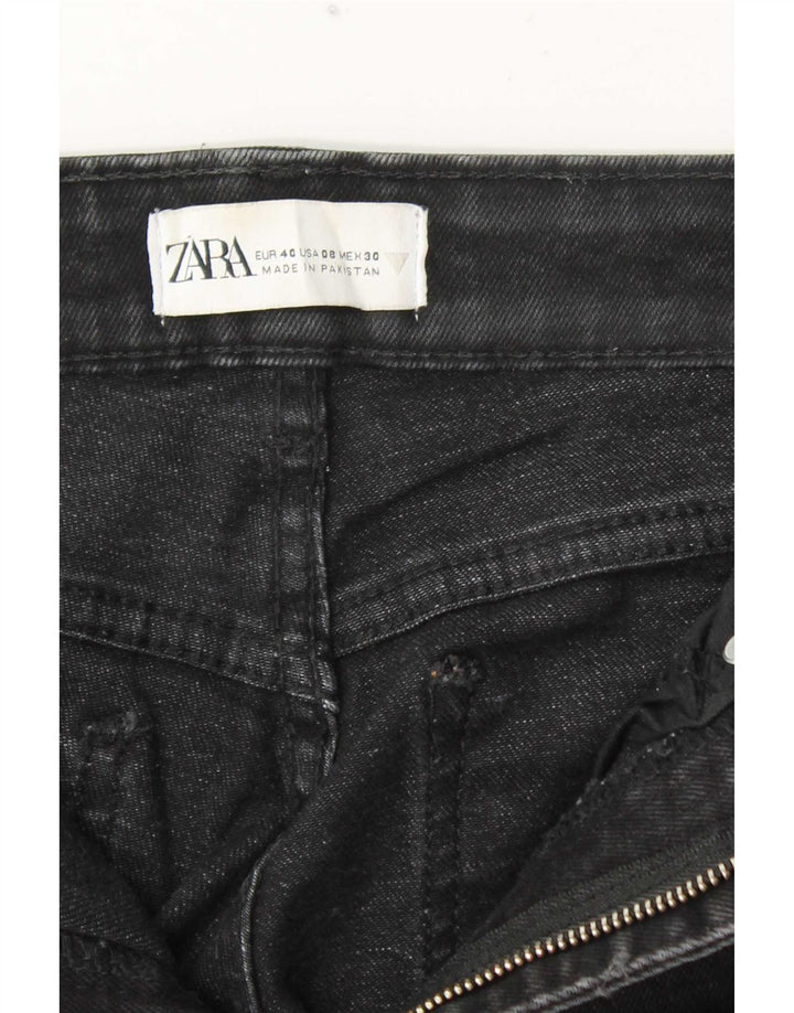 Jeans corti da donna Zara EU 40 medi W30 L24 neri