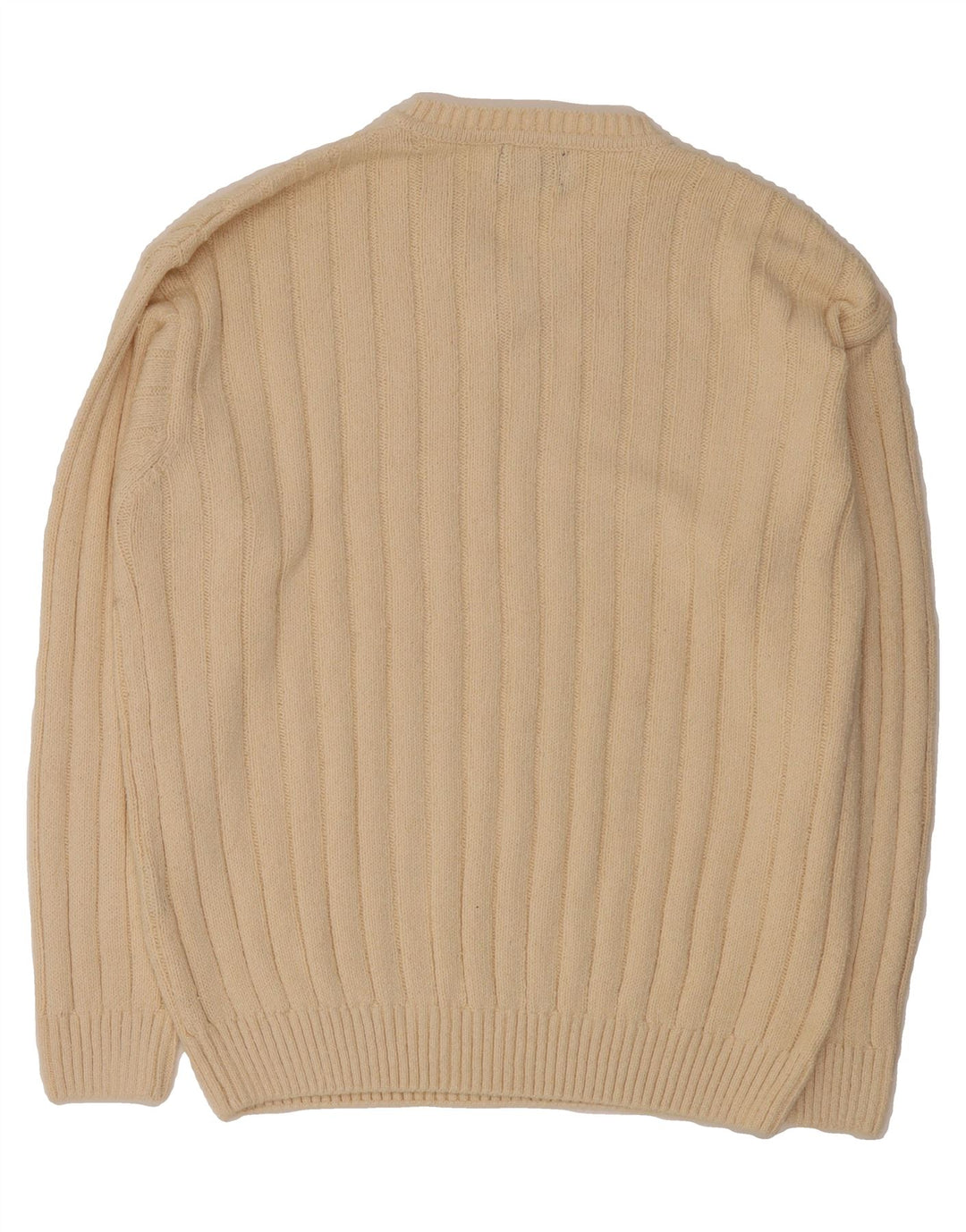 KAPPA Mens V-Neck Jumper Sweater Large Off White Vintage Kappa and Second-Hand Kappa from Messina Hembry 