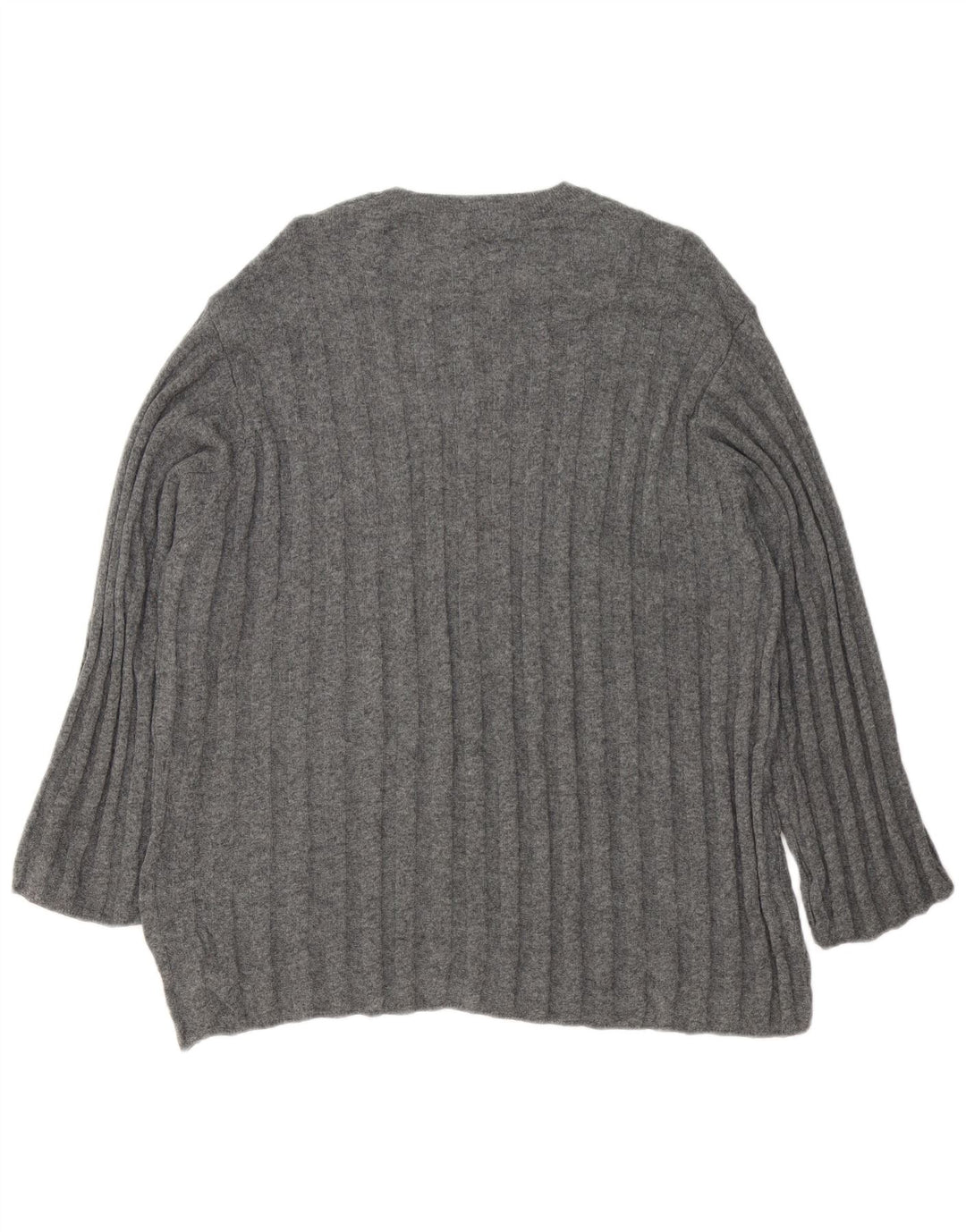 Maglione girocollo oversize a girocollo oversize da donna Zara UK 16 Large Grigio