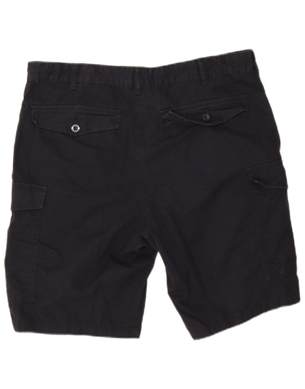 Pantaloncini cargo da uomo Mountain Warehouse W36 Large in cotone blu navy