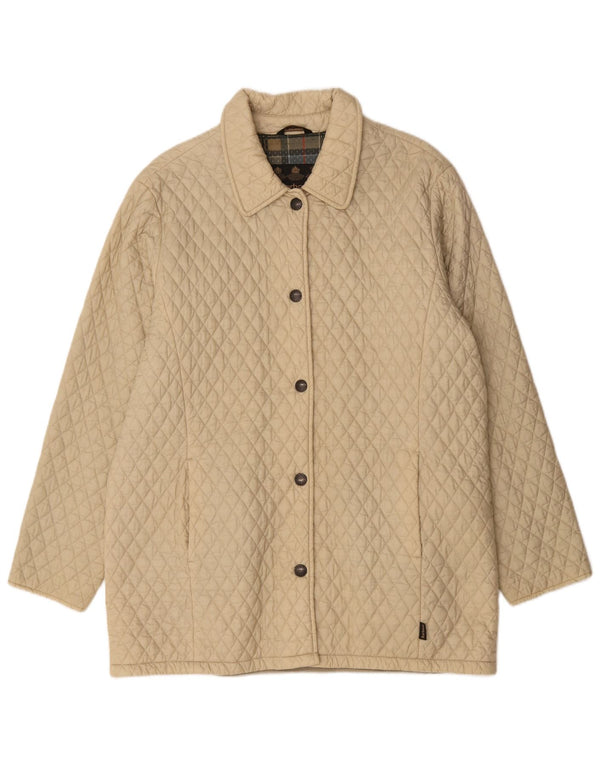 Soprabito trapuntato da donna Barbour UK 16 Large Beige in poliammide