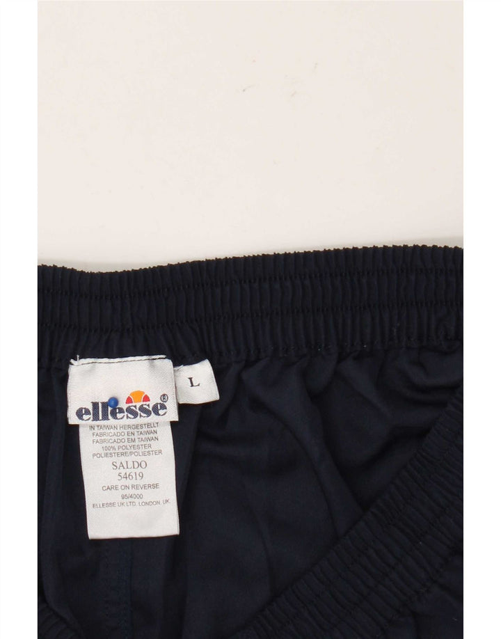 Pantaloncini casual da uomo Ellesse grandi W36 poliestere blu navy