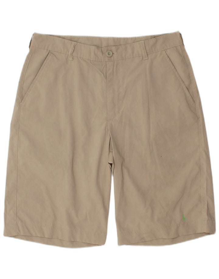 Pantaloncini chino da uomo IZOD W32 poliestere beige medio