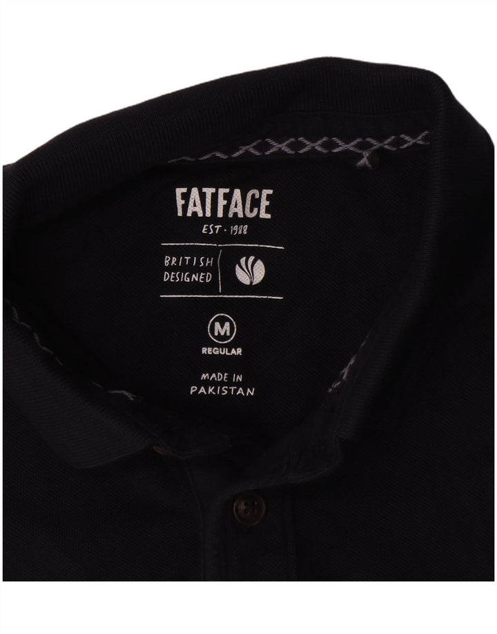 Polo regolare da uomo Fat Face in cotone blu navy medio