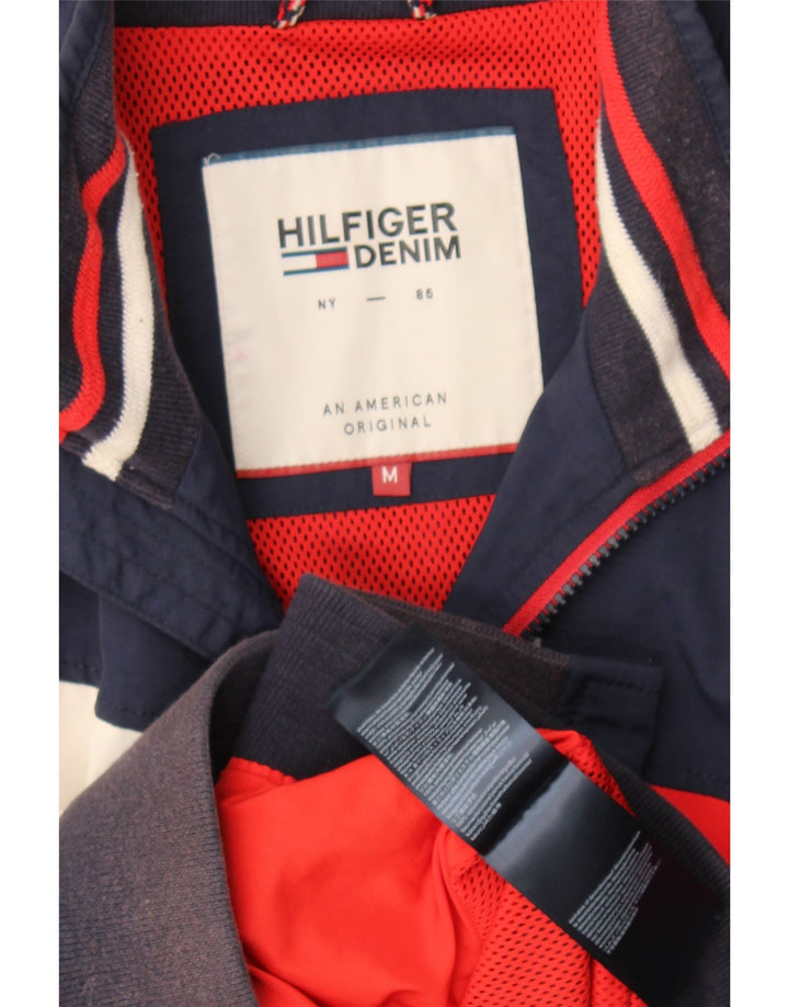 Giacca da ginnastica da uomo Tommy Hilfiger color block medio blu navy