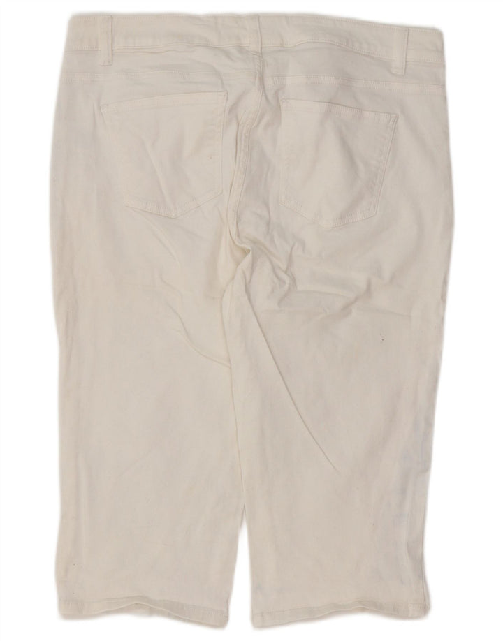 Bermuda da donna CHAPS W34 grande cotone bianco
