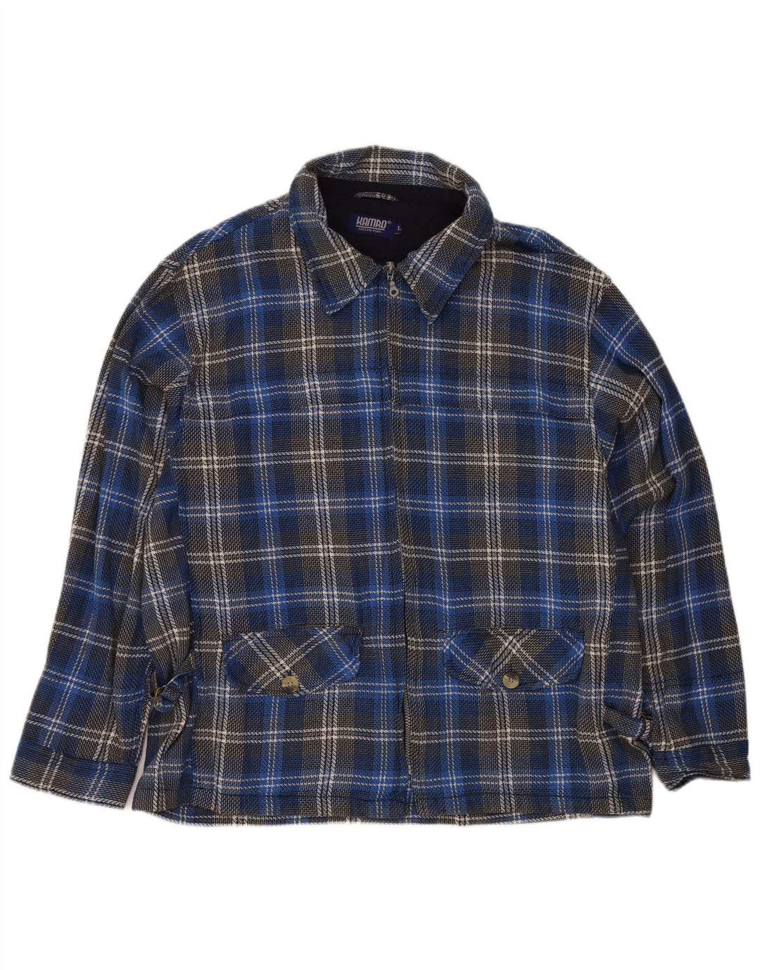 Kamro Giacca blazer da uomo UK 40 grande scozzese blu