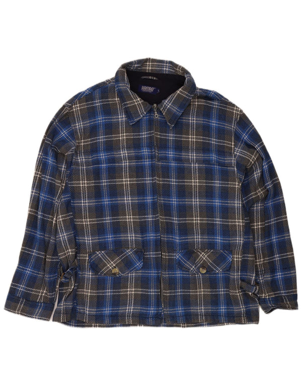 Kamro Giacca blazer da uomo UK 40 grande scozzese blu