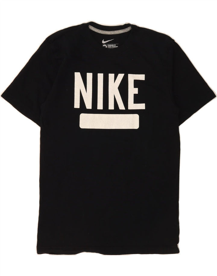NIKE Mens Standard Fit Graphic T-Shirt Top Medium Black Cotton Vintage Nike and Second-Hand Nike from Messina Hembry 
