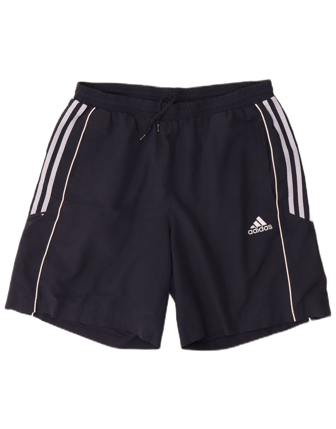 Pantaloncini sportivi da uomo Adidas Large blu navy in poliestere