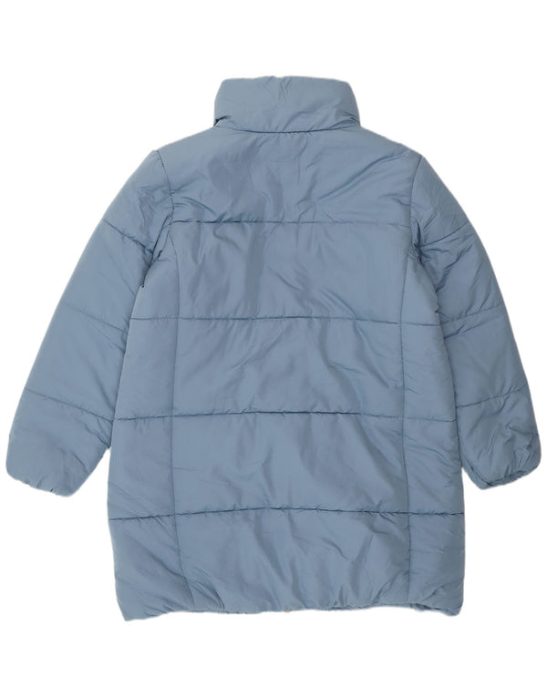Marks & Spencer Womens Padded Jacket UK 14 Large Blue Polyester