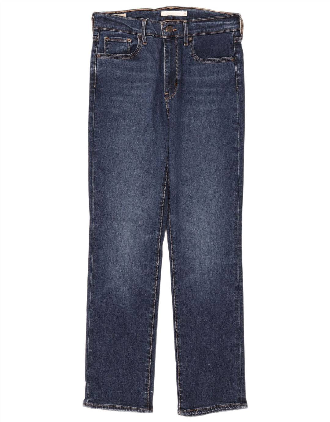 Jeans dritti a vita alta Levi's 724 da donna W29 L28 Lyocell blu