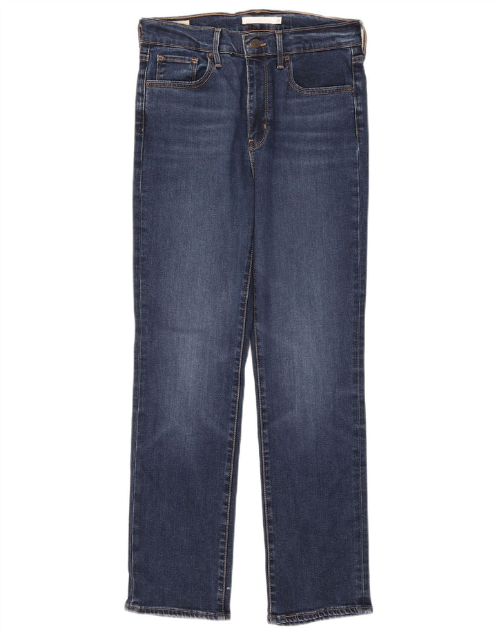 Jeans dritti a vita alta Levi's 724 da donna W29 L28 Lyocell blu