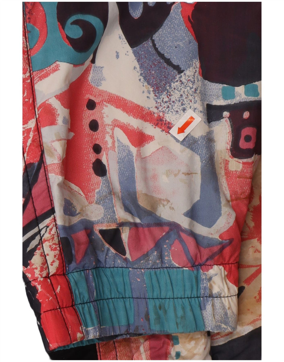 MAIER Giacca a vento pullover oversize da uomo UK 6 XS Nero floreale