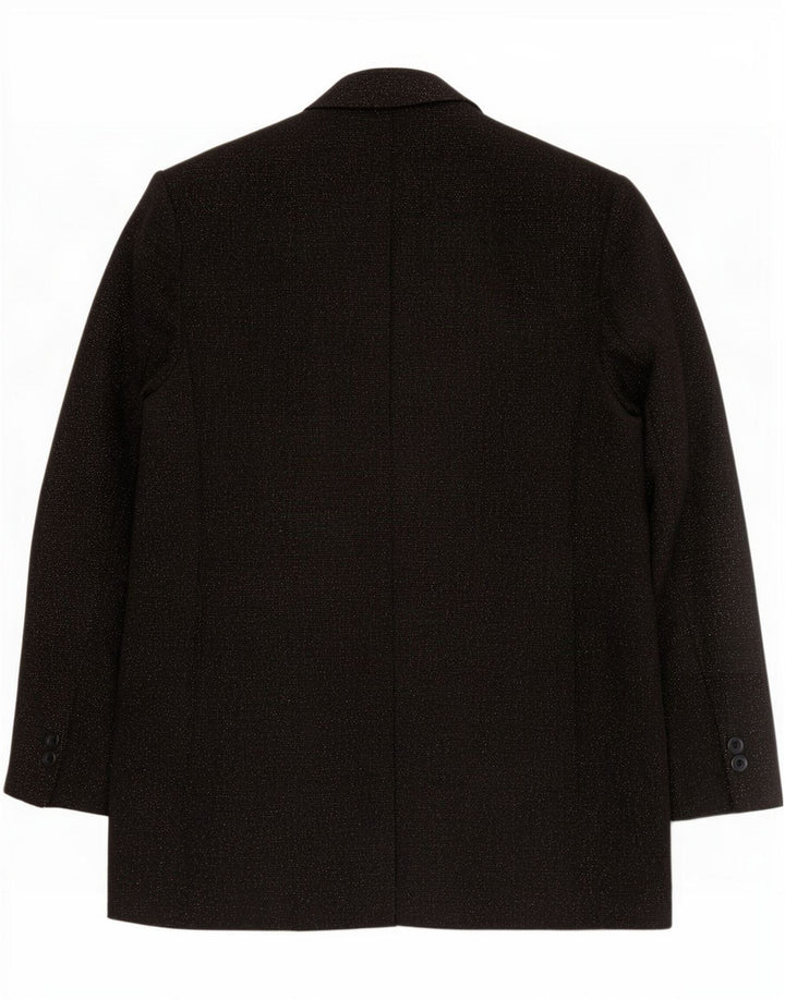Marks & Spencer Petite Giacca blazer a 2 bottoni da donna UK 14 Medium Black