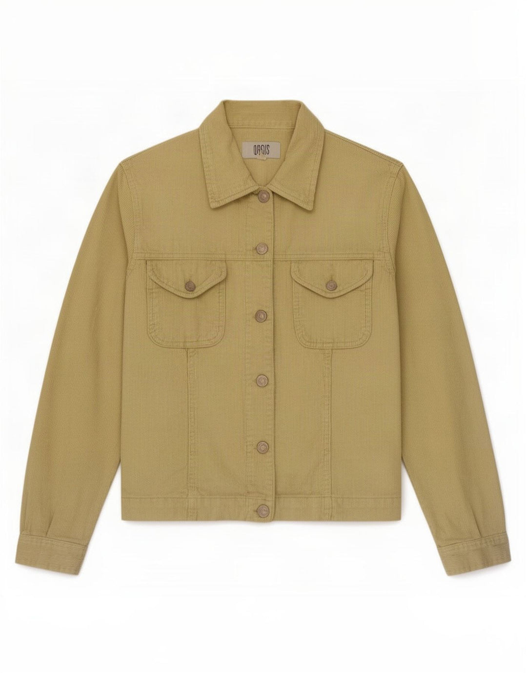 Giacca in velluto a coste da donna Oasis UK 12 Cotone giallo medio
