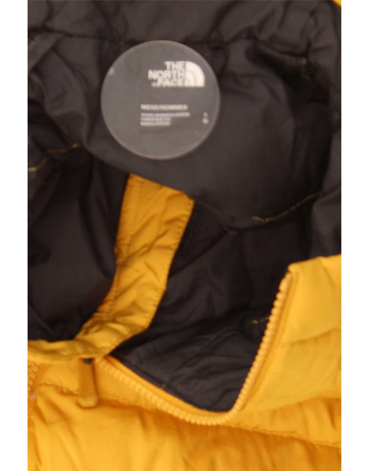 Giacca imbottita con cappuccio da uomo The North Face UK 40 Large Giallo Poliestere