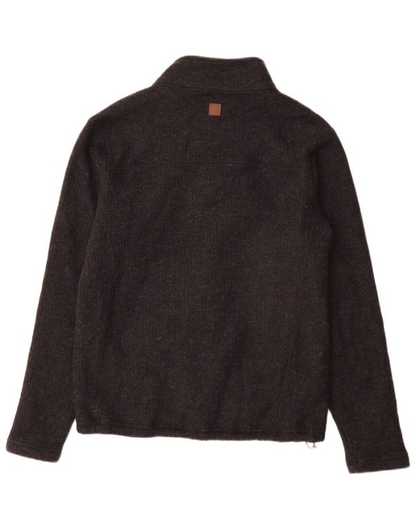 Maglione cardigan da uomo vintage in poliestere grigio medio