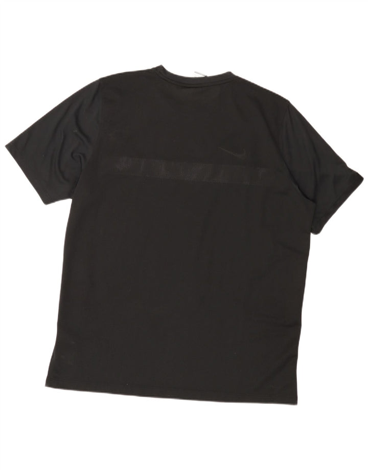 T-shirt da uomo Nike Dri Fit Top 2XL poliestere color block nero