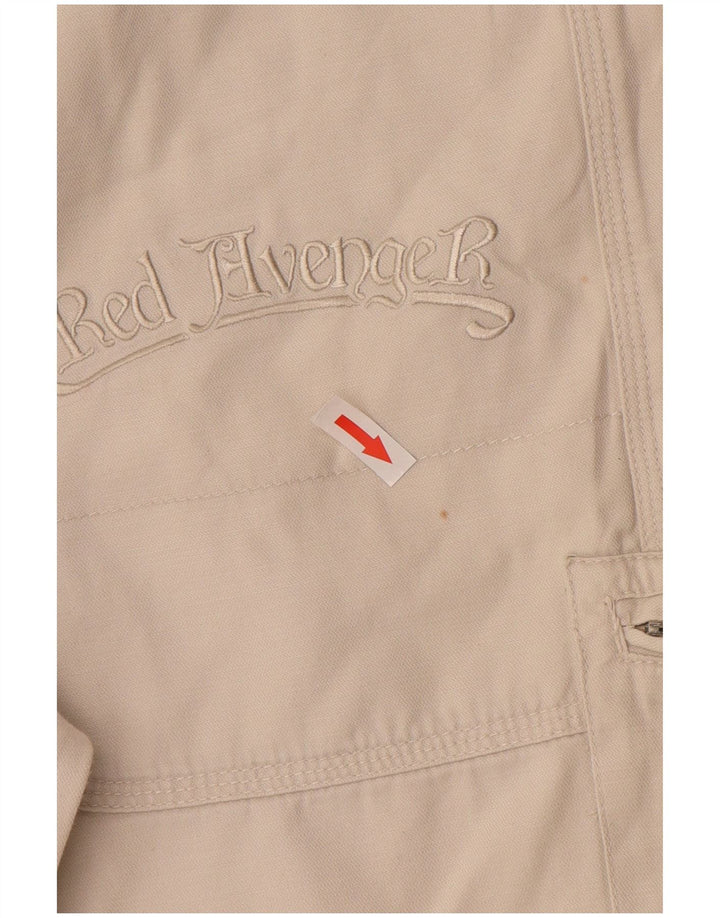 Pantaloncini cargo vintage da uomo IT 44 XS W34 in cotone bianco