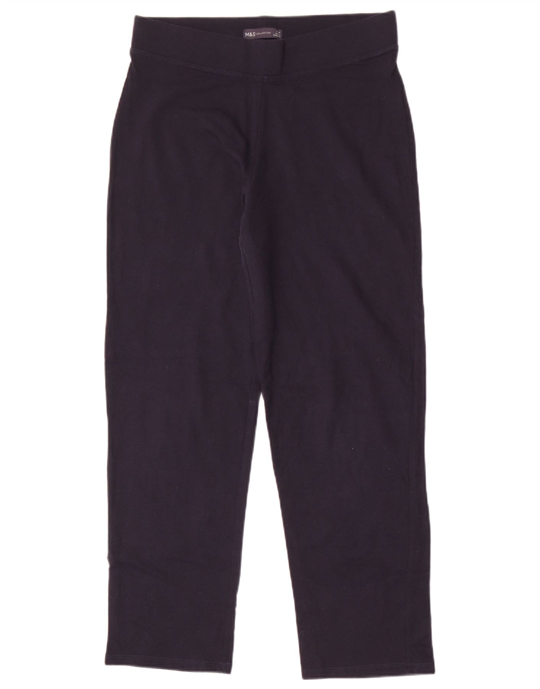 Pantaloni da tuta da donna Marks & Spencer UK 12 cotone blu navy medio