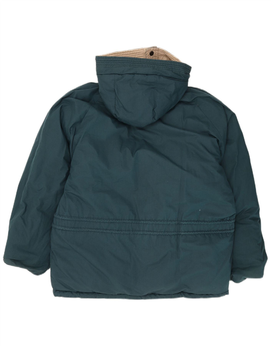 BRUGI Giacca imbottita reversibile da uomo con cappuccio IT 50 Large Verde Poliestere