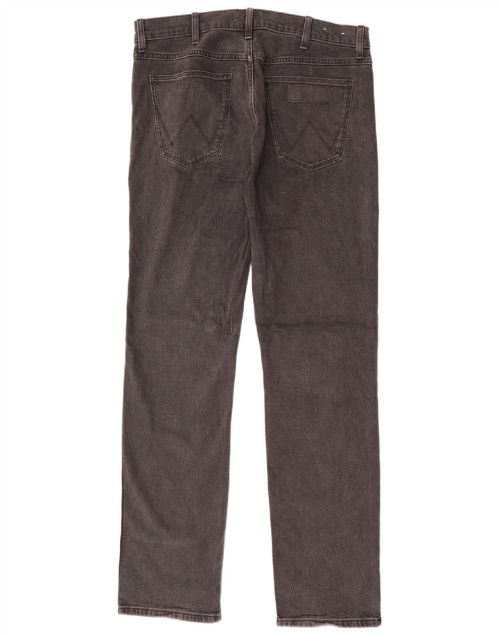 Jeans dritti da uomo Wrangler Greensboro W34 L34 cotone grigio