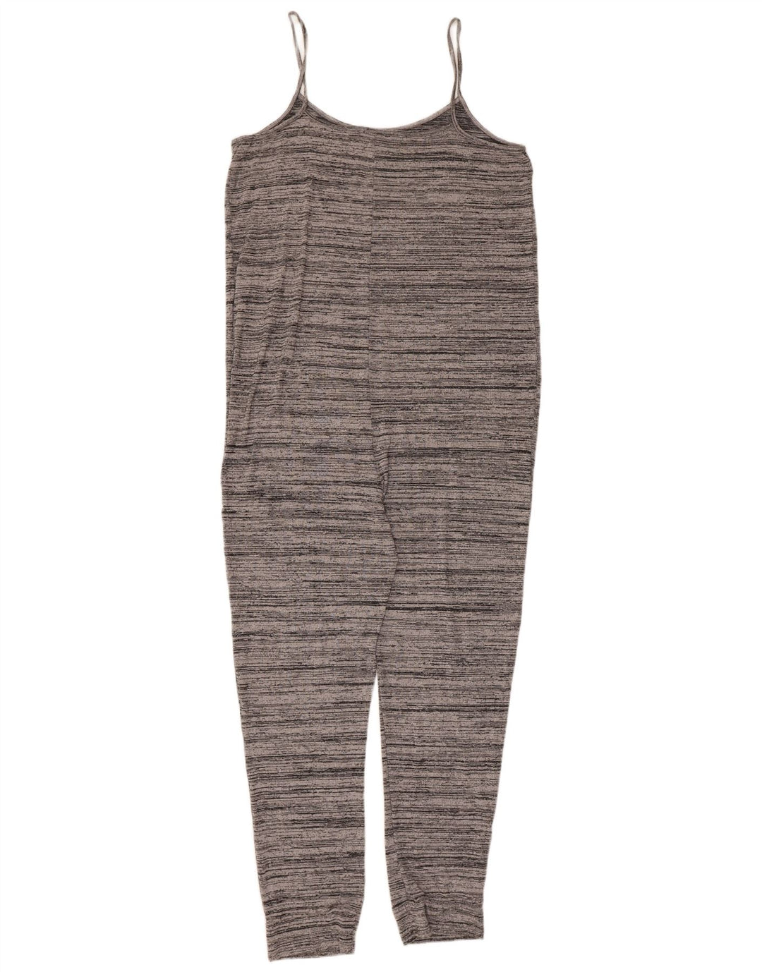 Tuta senza maniche da donna Topshop UK 12 Viscosa a righe grigio medio