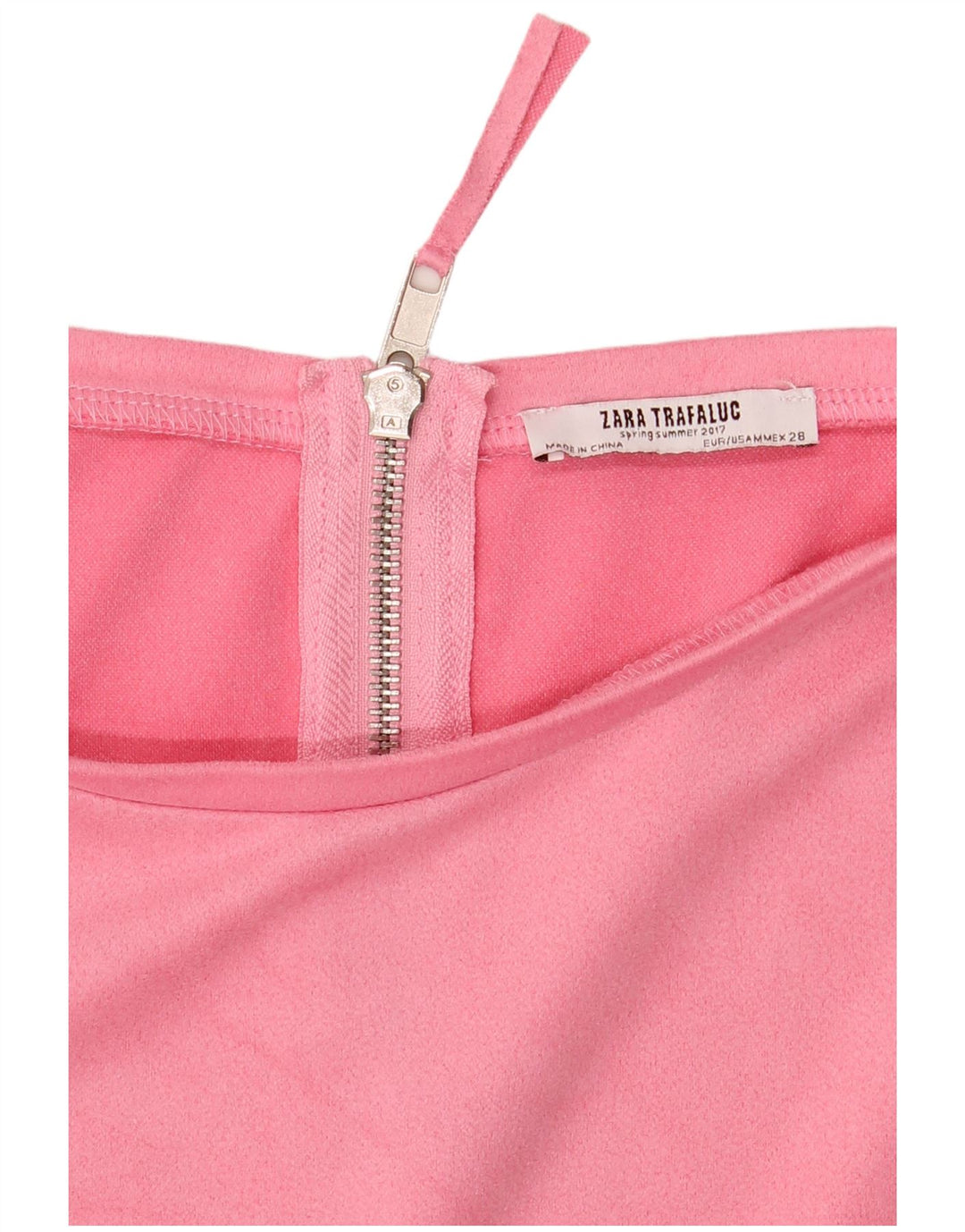 Abito a trapezio da donna Zara UK 14 rosa medio