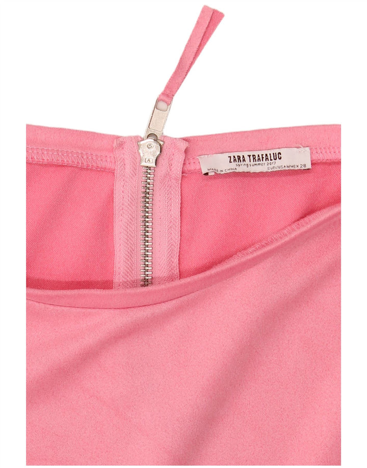 Abito a trapezio da donna Zara UK 14 rosa medio