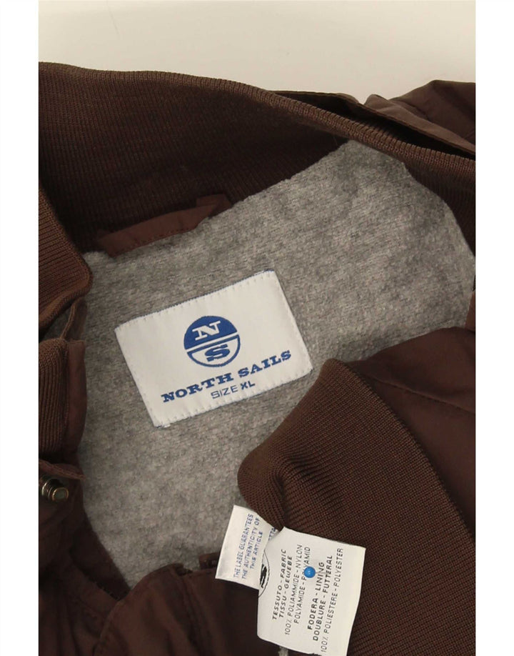 Giubbotto bomber da uomo North Sails UK 42 XL Marrone Poliammide