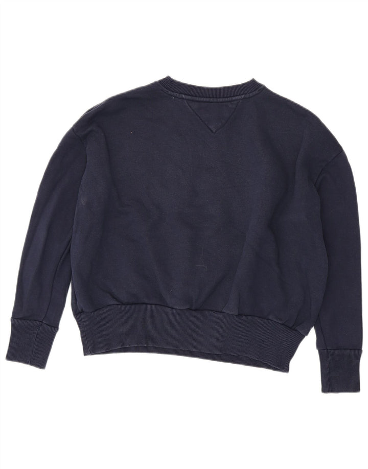 Felpa oversize da donna Tommy Hilfiger UK 10 Small Blu Navy