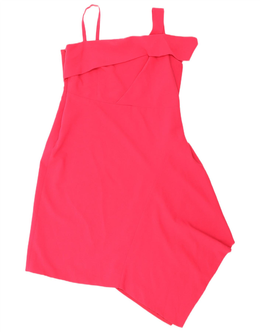 Abito asimmetrico senza maniche da donna Coast UK 18 XL poliestere rosa