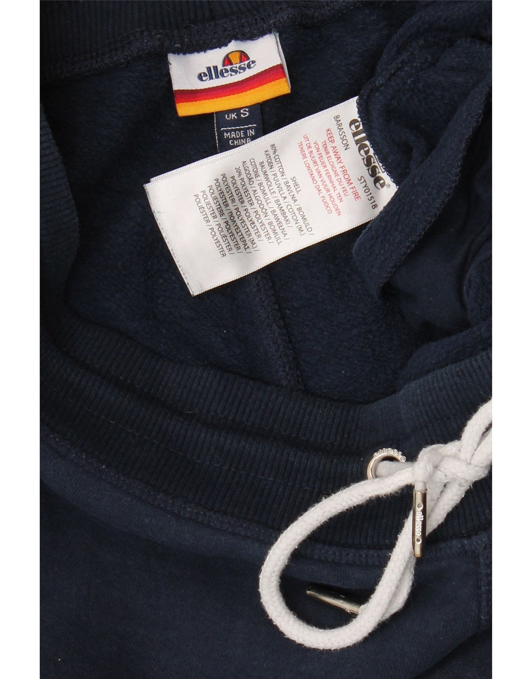 Pantaloni da tuta da uomo Ellesse Joggers piccoli in cotone blu navy