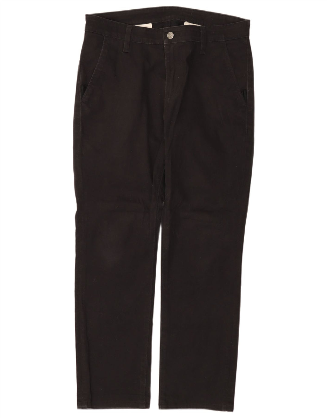 Pantaloni chino dritti da uomo Levi's W33 L28 cotone nero
