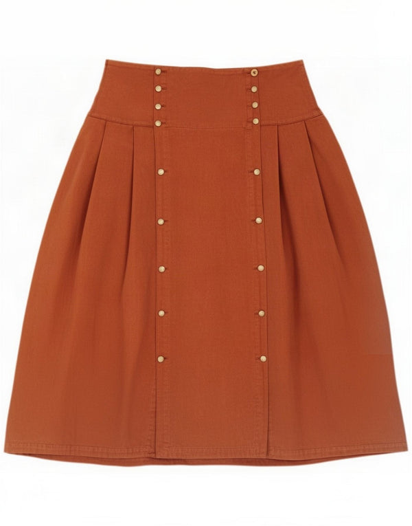 Ernestina Cerini Gonna a pieghe a vita alta da donna IT 44 Media W26 Marrone