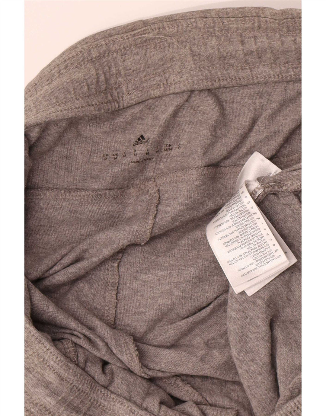 Pantaloncini sportivi grafici da uomo Adidas in cotone chiazzato grigio medio