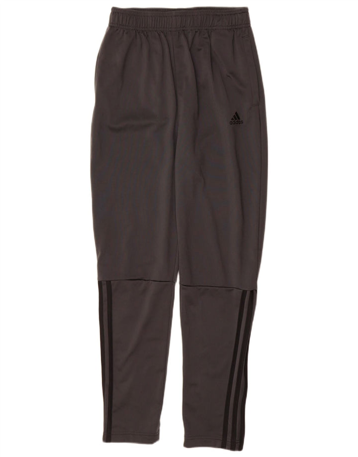 Pantaloni della tuta da ragazzo Adidas 13-14 anni in poliestere grigio