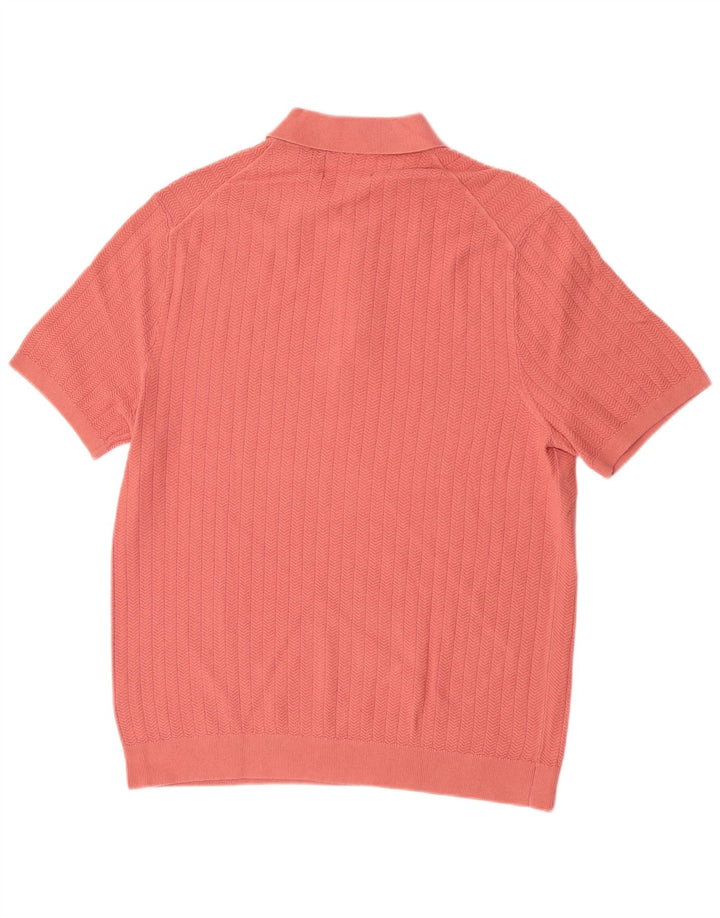Polo da uomo Marks & Spencer grande in cotone rosa
