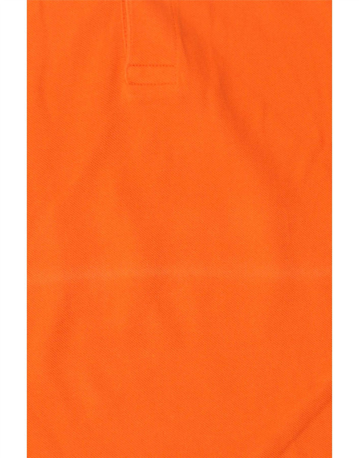 Polo Diadora Uomo Cotone Rigato Grande Arancione