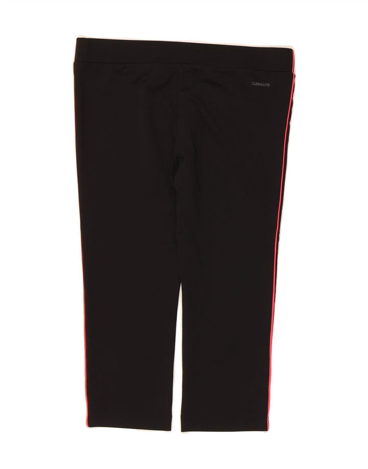 ADIDAS Womens Climalite Tracksuit Trousers UK 12 Medium  Black Polyester Vintage Adidas and Second-Hand Adidas from Messina Hembry 