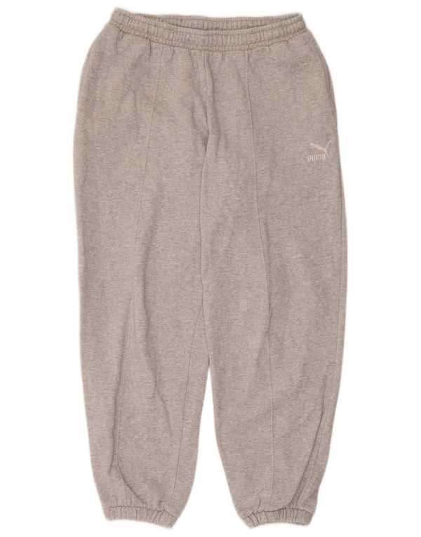 Pantaloni da tuta da donna Puma Joggers UK 10 Small Grigio Cotone
