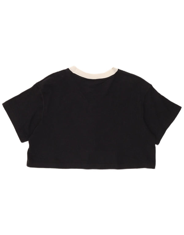 T-shirt corta da donna Nike UK 10 Small Black Colourblock