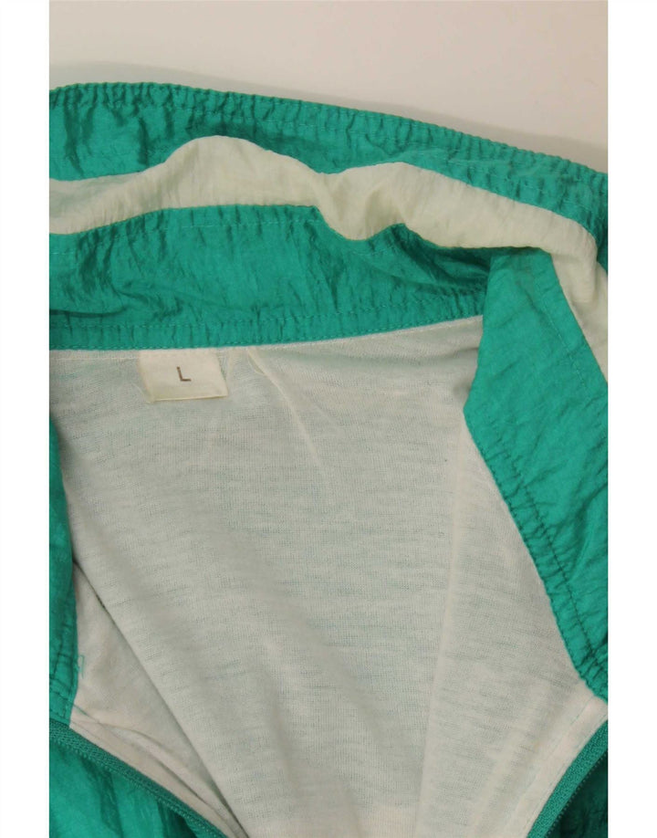Giacca da ginnastica da uomo vintage vestibilità ampia, grande verde